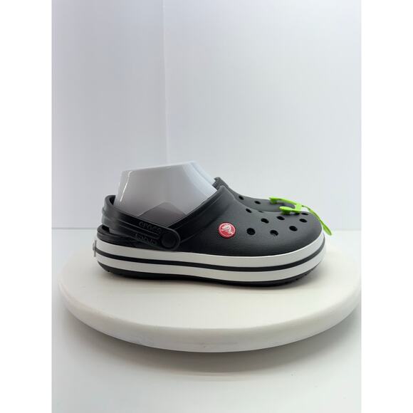 CROCS Crocband Men’s Size 12 Black Clog Sandals 11016-001 Slip On Shoes NEW - Picture 3 of 9